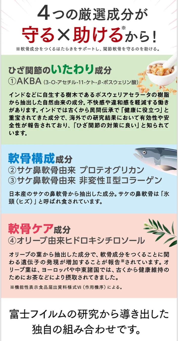 4成分の図